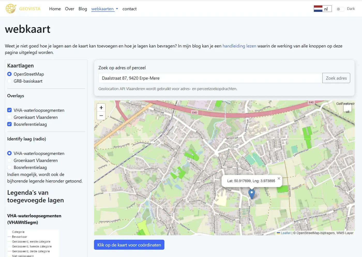WMS- en WFS-webservices viewer