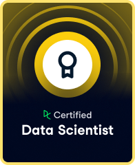 DataCamp Certified Data Scientist badge