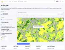 GEO dashboard - webkaart